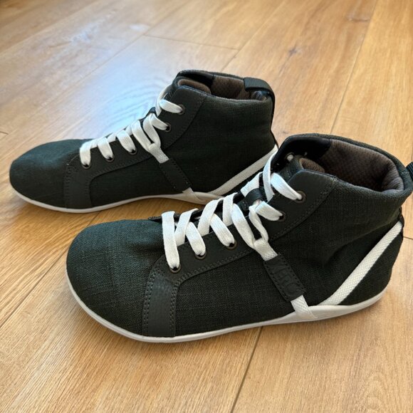Xero Men's Toronto Green Canvas Barefoot High Top Sneakers (size 8.5) - Picture 2 of 7